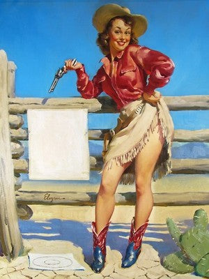Beat That! by Gil Elvgren (1953) Vintage Pin-Up Poster