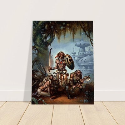 HADON OF ANCIENT OPAR BY CLYDE CALDWELL POSTER FANTASY WALLART RPG VIBRANT 2
