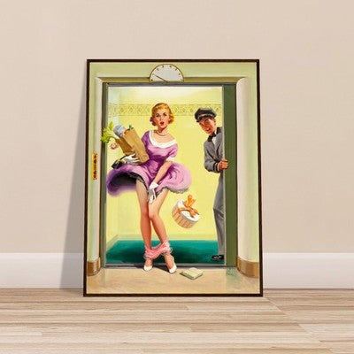 Art Frahm Going Down (1955) Framed Poster 2