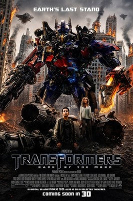 Transformers Dark of the Moon 2011 Movie Poster | Action Sci-Fi