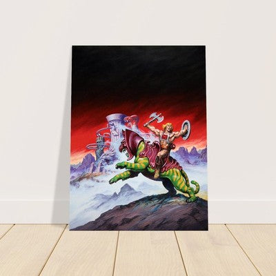 Earl Norem He-Man and Battle Cat at Eternia Poster 1986 Wall Art Decor 3