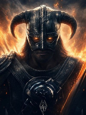 The Last Dragonborn of Skyrim Elder Scrolls 2023 Poster Wall Art Decor