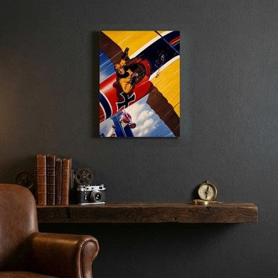 Rudolph Belarski Aces November 1931 Aviation Art Canvas Wall Art 24x32 Stretched 3
