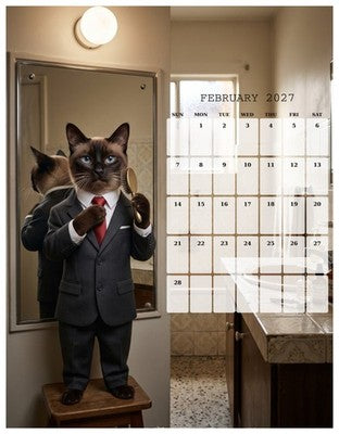 2027 Grumpy Cats Living The Life Wall Calendar Funny Cat 3