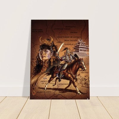 GOLDEN KHAN OF ETHENGAR BY CLYDE CALDWELL POSTER FANTASY WALLART RPG 2