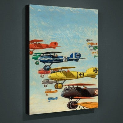 Rudolph Belarski Wings Fighting Aces 1934 Canvas Wall Art 24x32 Stretched