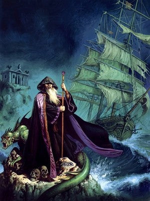 SHIP OF HORROR BY CLYDE CALDWELL POSTER D&D FANTASY DECORATION WALLART