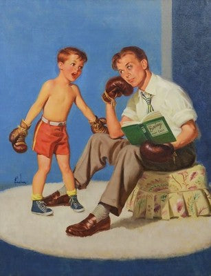 Boxing Made Easy by Art Frahm (1955) Vintage Poster