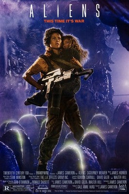 Aliens 1986 Movie Poster - Sci-Fi Classic Action Film Art