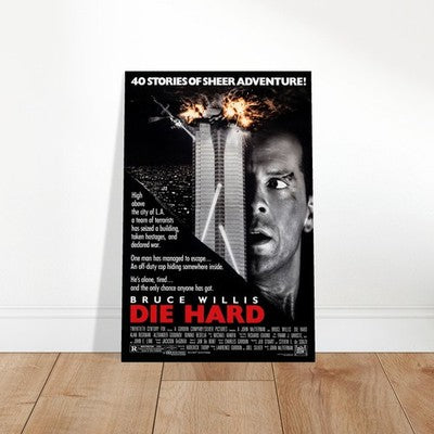 Die Hard (1988) Bruce Willis Action Movie Poster - Classic Film Art 2