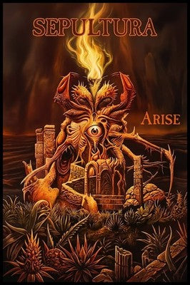 SEPULTURA ARISE POSTER – METAL DEMON CREATURE ALBUM ART Wall Art Decor