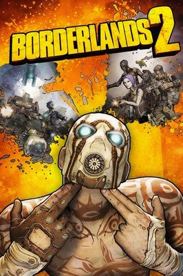 Borderlands 2 Key Art Poster – Psycho Vault Hunter Video Game 2012