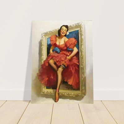 Stepping Out by Gil Elvgren (1953) Vintage Pin-Up Poster 2