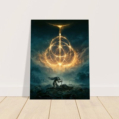 Elden Ring Key Art 2022 Poster – Epic Fantasy Warrior Game Wall Art Decor 3