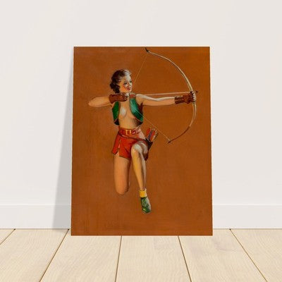 Sure Shot by Gil Elvgren (1947) Vintage Poster - Pin-Up Art 2