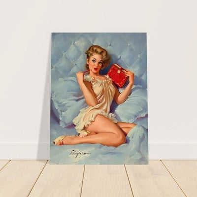 Thinking of You by Gil Elvgren (1962) Vintage Poster 2