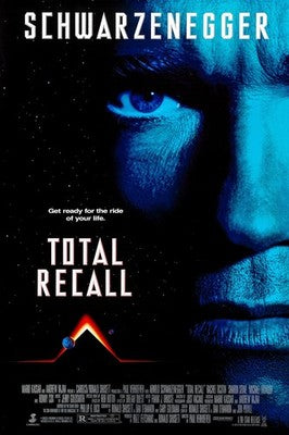 Total Recall 1990 Arnold Schwarzenegger Sci-Fi Movie Poster