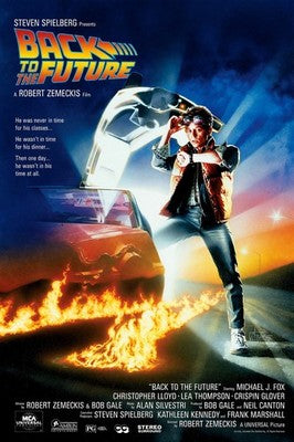 Back to the Future Movie Poster 1985 | Sci-Fi Classic Art Print