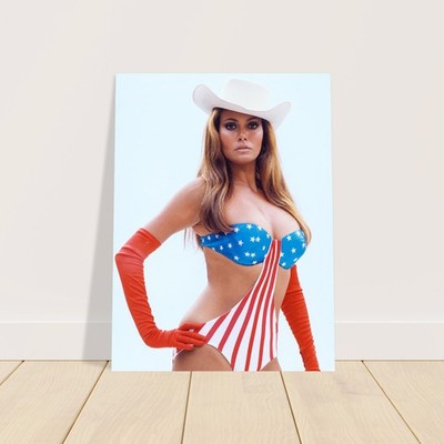 Raquel Welch Star-Spangled Swimsuit 1970 Poster – Icon Wall Art Decor 3
