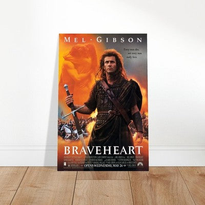 Braveheart (1995) Mel Gibson Epic Action Movie Poster 2
