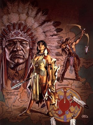 THE ATRUAGHIN CLANS BY CLYDE CALDWELL POSTER D&D FANTASY WALLART VIBRANT