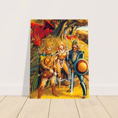 Dragonlance Dragons of Autumn Twilight Larry Elmore D&D Poster 1984 Wall Art 3