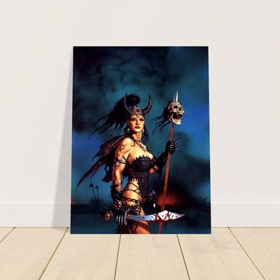 FALLEN ANGEL BY CLYDE CALDWELL POSTER VIBRANT-COLORED FANTASY WALLART 2