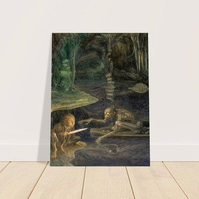 Riddles in The Dark by Alan Lee (1997) Fantasy Poster - Lord of The Rings Art 2