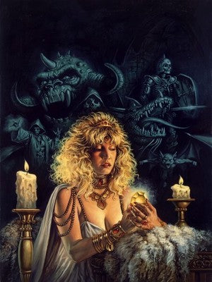 THE JEWELS OF ELVISH BY CLYDE CALDWELL POSTER D&D 1989 FANTASY VIBRANT