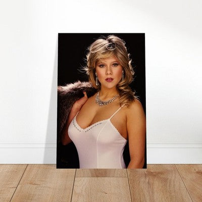 Classic Fur and Rhinestone Glamour Portrait Poster 1984 2