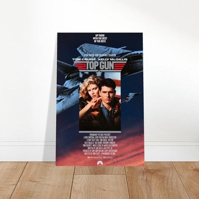 Top Gun 1986 Movie Poster - Tom Cruise Kelly McGillis Classic Film Art 2