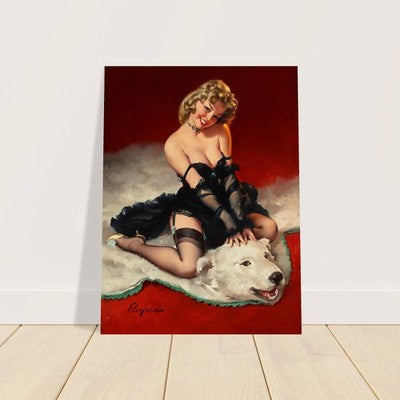 Bear Facts by Gil Elvgren (1953) Vintage Pin-Up Poster 2