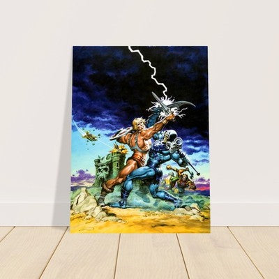 EARL NOREM HE-MAN VS SKELETOR POSTER – MASTERS OF THE UNIVERSE Wall Art Decor 3