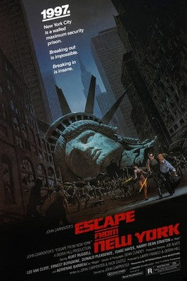 Escape from New York 1981 Movie Poster - Sci-Fi Action Classic