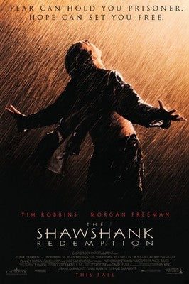 The Shawshank Redemption Movie Poster - Tim Robbins Morgan Freeman