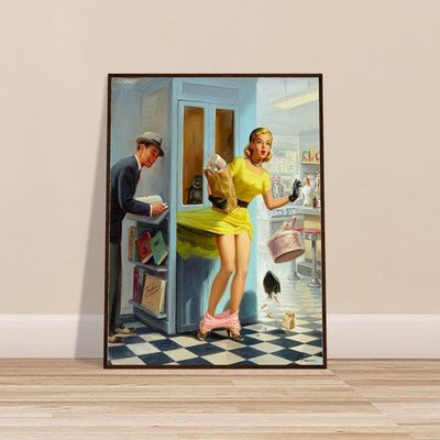 Number Please by Art Frahm (1955) - Framed Poster 2