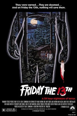 Friday the 13th 1980 Classic Horror Movie Poster