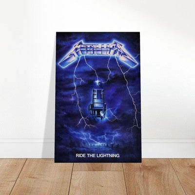 Metallica Ride the Lightning 1984 Poster – Heavy Metal Album Art Wall Art Decor 2