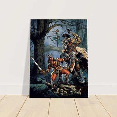 THE OATH & THE MEASURE BY CLYDE CALDWELL POSTER D&D FANTASY WALLART 2