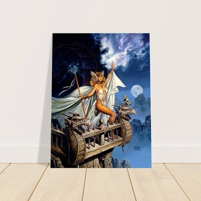 WHITE MAGIC BY CLYDE CALDWELL POSTER DUNGEONS & DRAGONS FANTASY ART VIBRANT 2