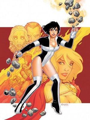 Terra by Amanda Conner Poster - Dynamic Superhero Action Art