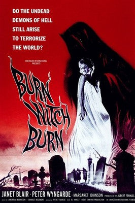 BURN WITCH BURN Classic Horror Movie Poster – Vintage Occult Film Art