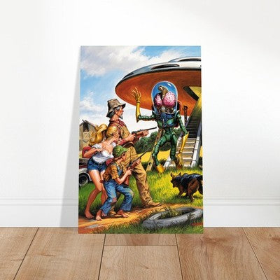 Earl Norem Mars Attacks #1 Poster 1994 – Sci-Fi UFO Invasion Wall Art Decor 2