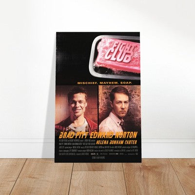 Fight Club (1999) Movie Poster | Brad Pitt Edward Norton | Cult Classic 2