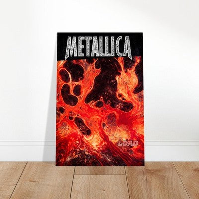 METALLICA Load Album Poster – Molten Metal Lava Flames Wall Art Decor 2