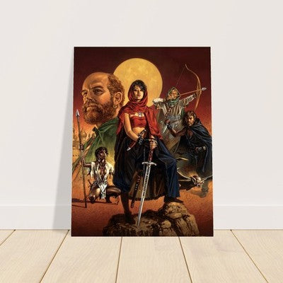 RED SANDS BY CLYDE CALDWELL POSTER D&D FANTASY VIBRANT-COLORED WALLART 2