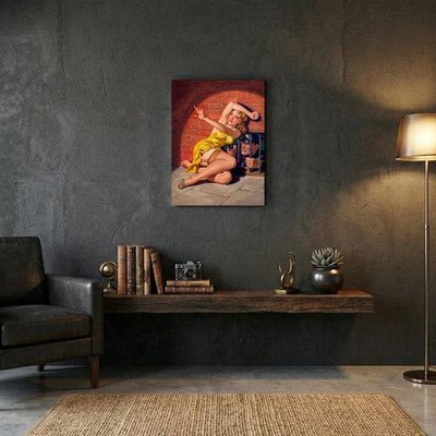 Norman Saunders Amazing Detective Cases 1942 Canvas Wall Art 24x32 Stretched 4