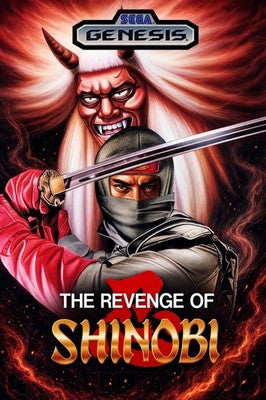 The Revenge of Shinobi Poster – Ninja Warrior Video Game Art Wall Art Decor