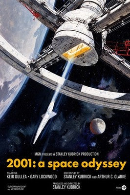 2001: A Space Odyssey Theatrical Poster 1968 Sci-Fi Classic Wall Art Decor