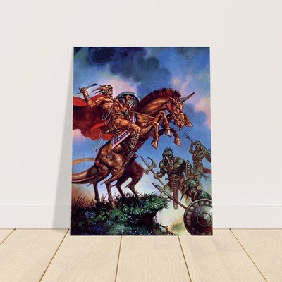 THE GODS OF MARS 1981 BY CLYDE CALDWELL POSTER FANTASY WALLART D&D 2